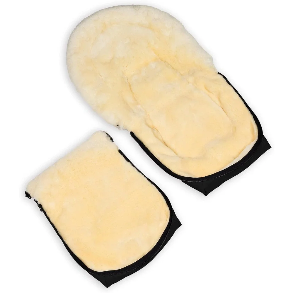 Werner Christ Baby Winter Footmuff OSLO Carrycot Sheepskin LUXE Line NAVY‎